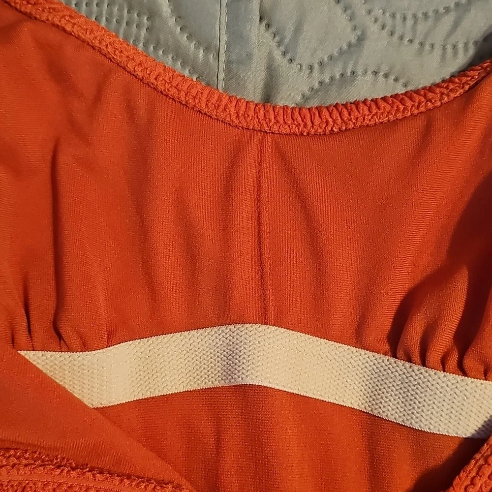Kona Sol Orange Bodysuit One Piece Swimsuit